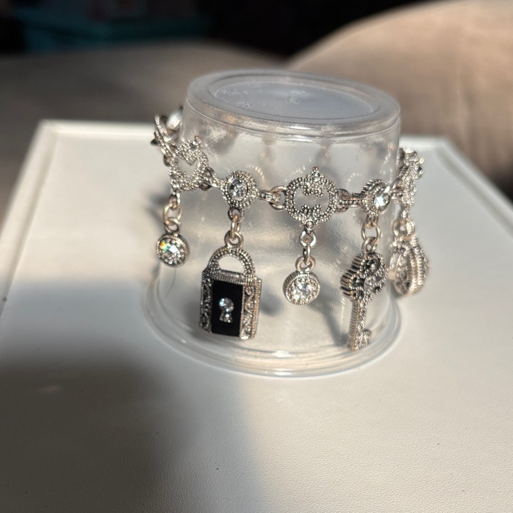 Elegant Silver Charm Bracelet